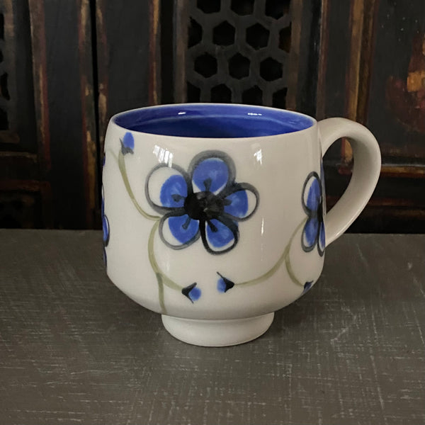 Blue Plumflower Mug #4