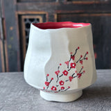 Cherry Blossom Tea Bowl #37 (Free Shipping)