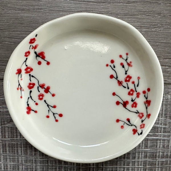 Small Plate with Cherry Blossom #4 (Free Shipping)