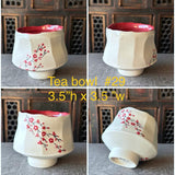Cherry Blossom Tea Bowl #29 (Free Shipping)