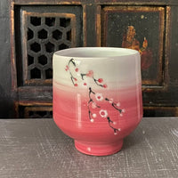 Tea Bowl in Umbre Red Cherry Blossom #20 (11 oz)