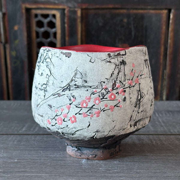 Cherry Blossom Bowl #26 - Dark Pink (Free Shipping)