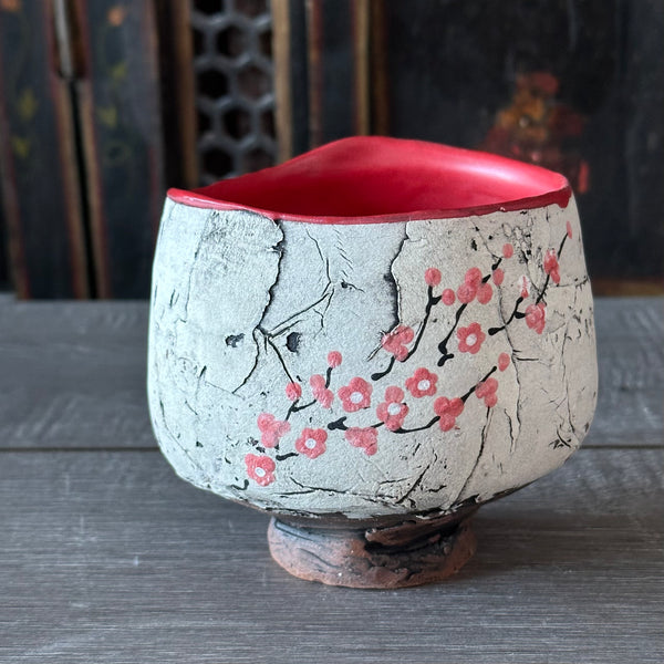 Cherry Blossom Bowl #21 - Dark Pink (Free Shipping)