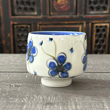 Blue Plumflower Tea Bowl # 2