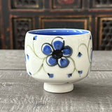 Blue Plumflower Tea Bowl # 1
