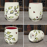 Lady Bugs & Leaves Yunomi #10 (Free Shipping)