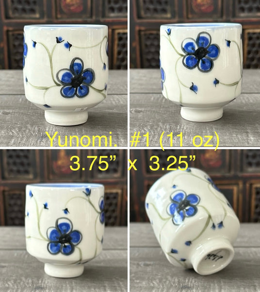 Blue Plumflower Yunomi #1
