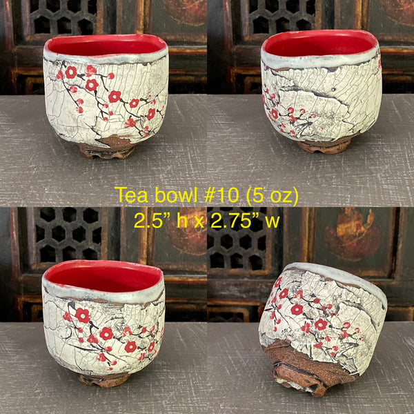 Cherry Blossom Chawan / Tea Bowl #10 (5 oz)