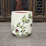Lady Bugs & Leaves Yunomi #9 (Free Shipping)