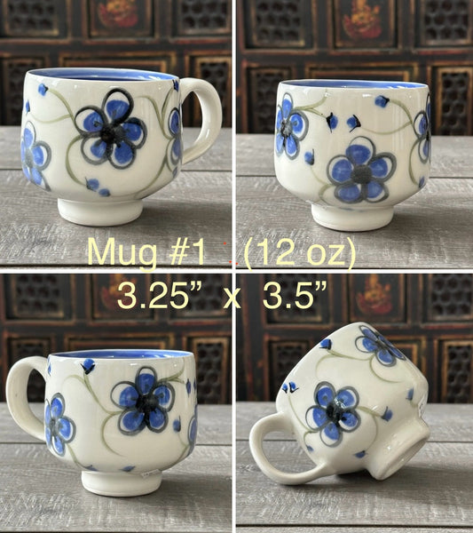 Blue Plumflower Mug #1