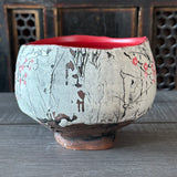 Cherry Blossom Serving Bowl #28 - Dark Pink (Free Shipping)