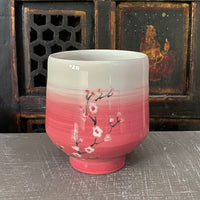 Tea Bowl in Umbre Red Cherry Blossom #20 (11 oz)