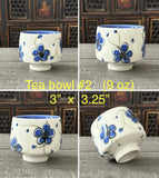 Blue Plumflower Tea Bowl # 2