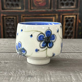 Blue Plumflower Tea Bowl # 2