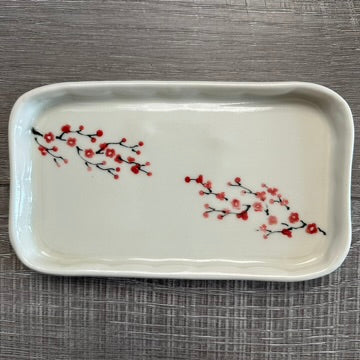 Small Plate with Cherry Blossom #1 (Free Shipping)