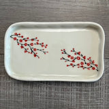 Small Plate with Cherry Blossom #3 (Free Shipping)