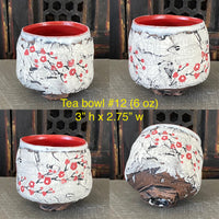 Cherry Blossom Chawan / Tea Bowl #12 (6 oz)