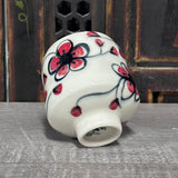 Red Plumflower Tea Bowl #38