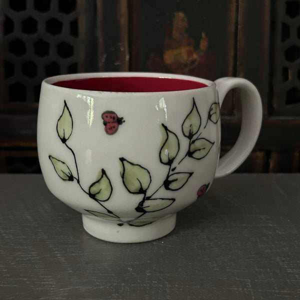 Lady Bugs & Leaves Mug #3 (10 oz)