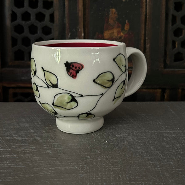 Lady Bugs & Leaves Mug #4 (10 oz)