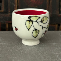 Lady Bugs & Leaves Sake Cup #12 (5 oz)