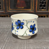 Blue Plumflower Tea Bowl #3