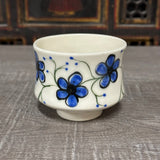 Blue Plumflower Tea Bowl #3