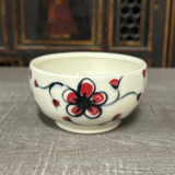 Red Plumflower Cereal Bowl