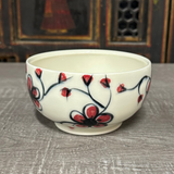Red Plumflower Cereal Bowl