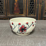 Red Plumflower Cereal Bowl