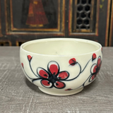 Red Plumflower Cereal Bowl