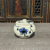Blue Plumflower Jar #2 (Free Shipping)
