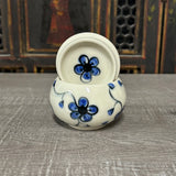 Blue Plumflower Jar #2 (Free Shipping)