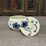 Blue Plumflower Jar #2 (Free Shipping)