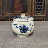 Blue Plumflower Jar #1 (Free Shipping)