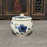 Blue Plumflower Jar #1 (Free Shipping)