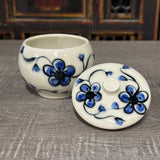 Blue Plumflower Jar #1 (Free Shipping)