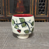 Lady Bugs & Leaves Tea Bowl (Free Shipping)