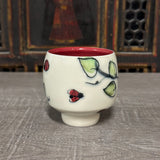 Lady Bugs & Leaves Tea Bowl (Free Shipping)