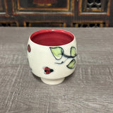 Lady Bugs & Leaves Tea Bowl (Free Shipping)