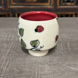 Lady Bugs & Leaves Tea Bowl (Free Shipping)