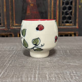 Lady Bugs & Leaves Tea Bowl (Free Shipping)