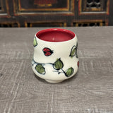 Lady Bugs & Leaves Tea Bowl (Free Shipping)