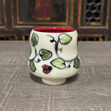 Lady Bugs & Leaves Tea Bowl (Free Shipping)