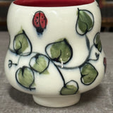 Lady Bugs & Leaves Tea Bowl (Free Shipping)