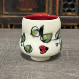 Lady Bugs & Leaves Tea Bowl (Free Shipping)