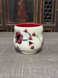 Red Plumflower Yunomi (Free Shipping)