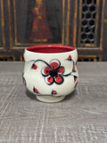 Red Plumflower Yunomi (Free Shipping)