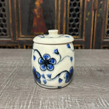 Blue Plumflower Jar (Free Shipping)