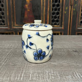 Blue Plumflower Jar (Free Shipping)
